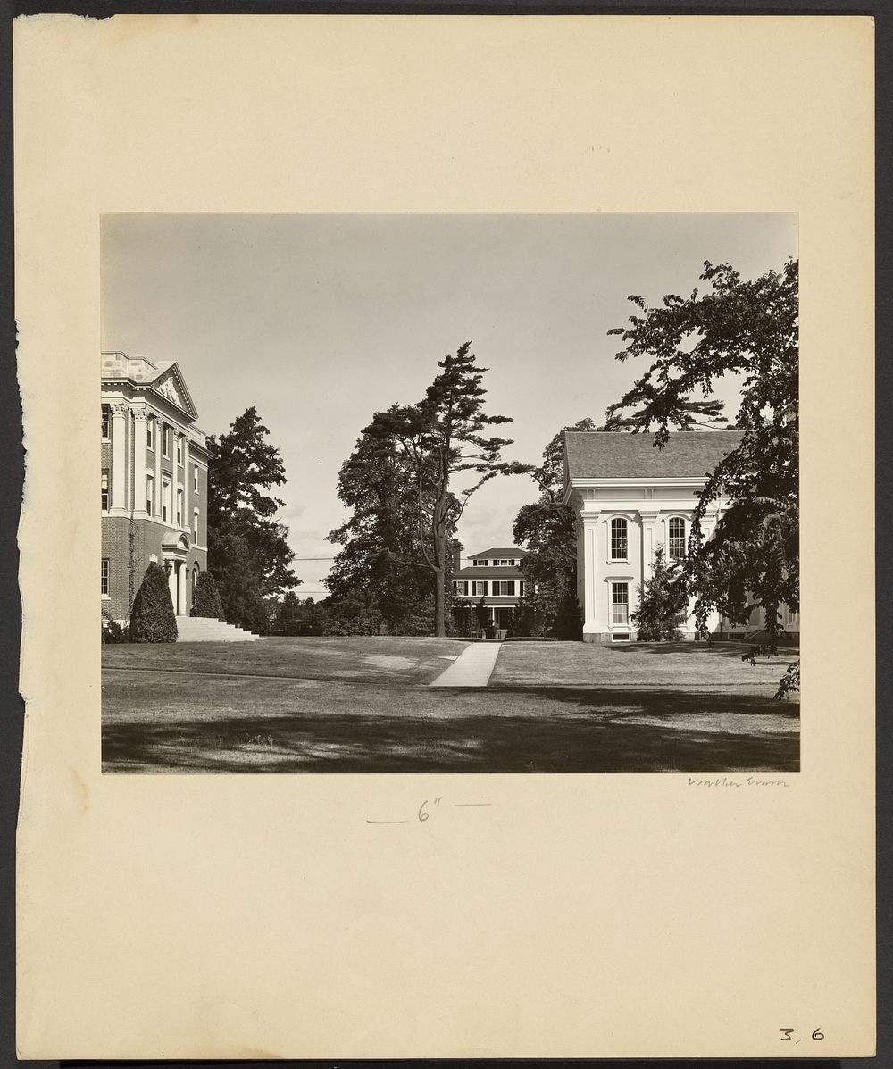 Wheaton College: Administration Building (1934), President's House and Mary Lyon Hall by Walker Evans