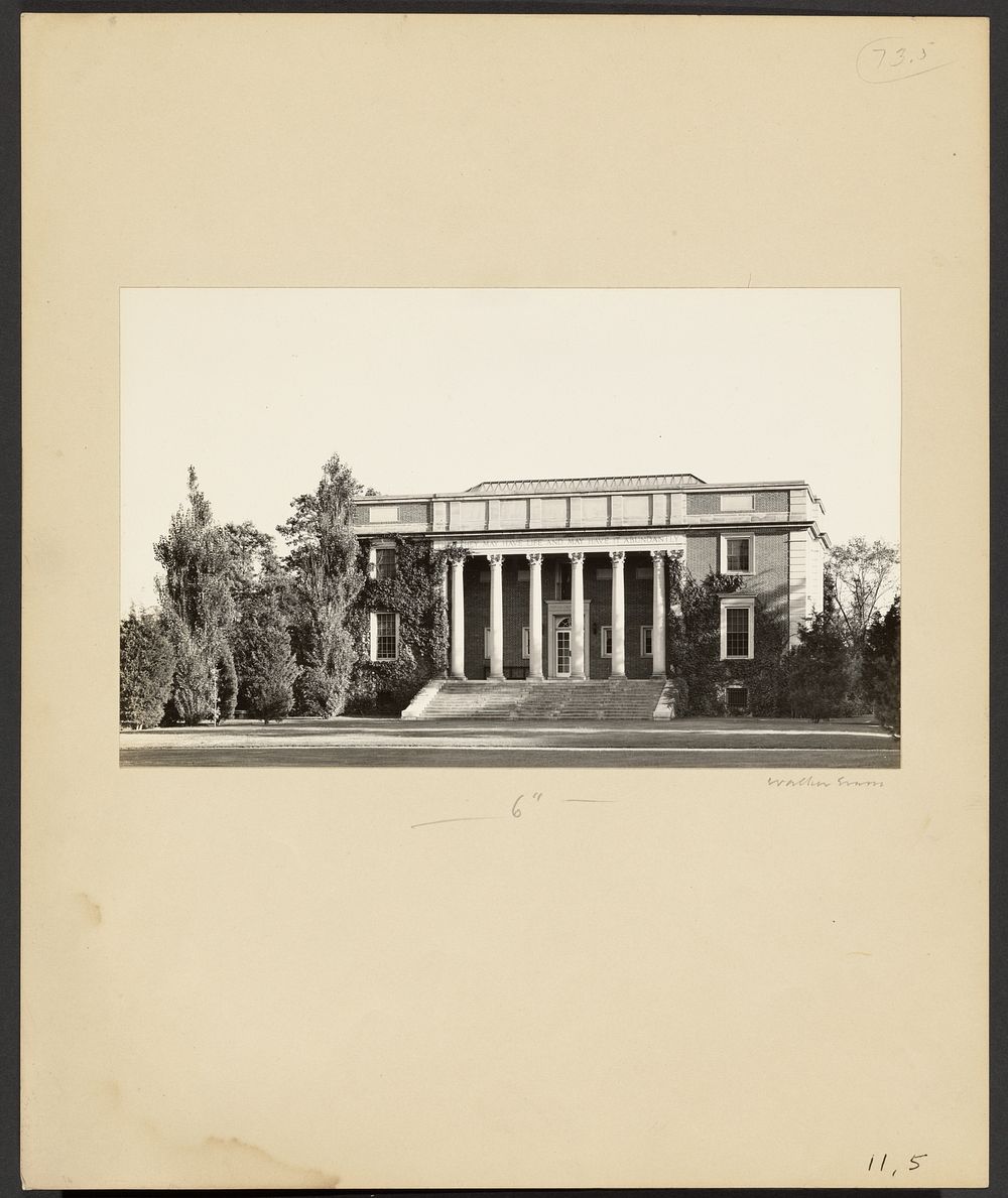 Wheaton College: The Library (1923) by Walker Evans