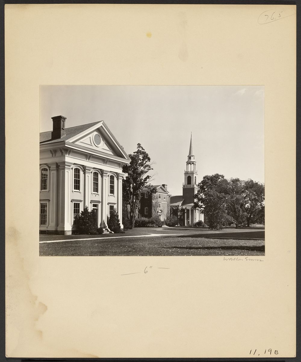 Wheaton College: Mary Lyon Hall, Science Building (1911), and Chapel by Walker Evans