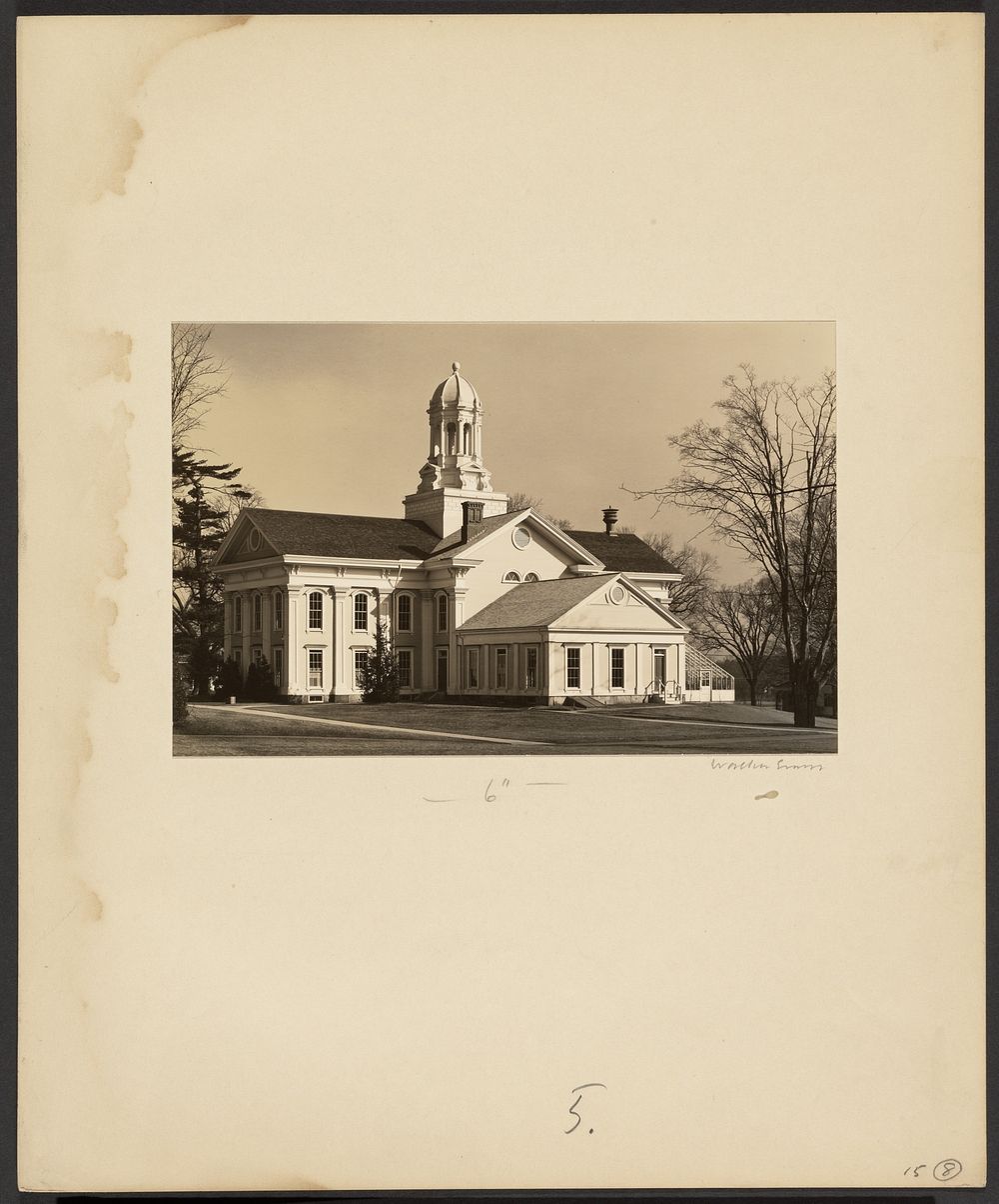 Wheaton College: Mary Lyon Hall from Campus by Walker Evans