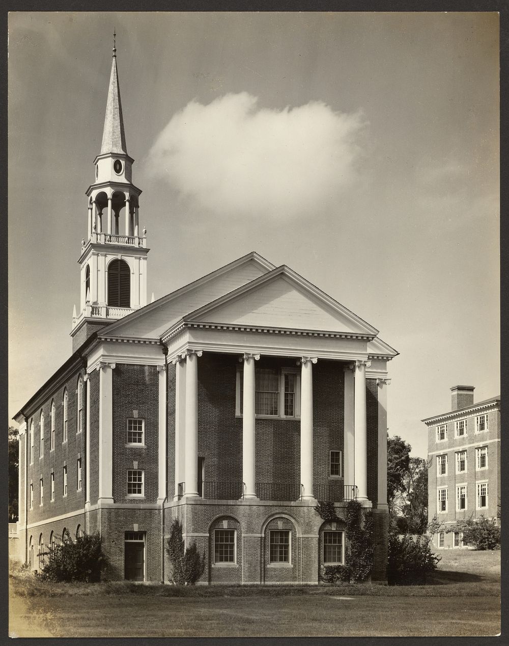 Wheaton College: Chapel from Athletic Field by Walker Evans