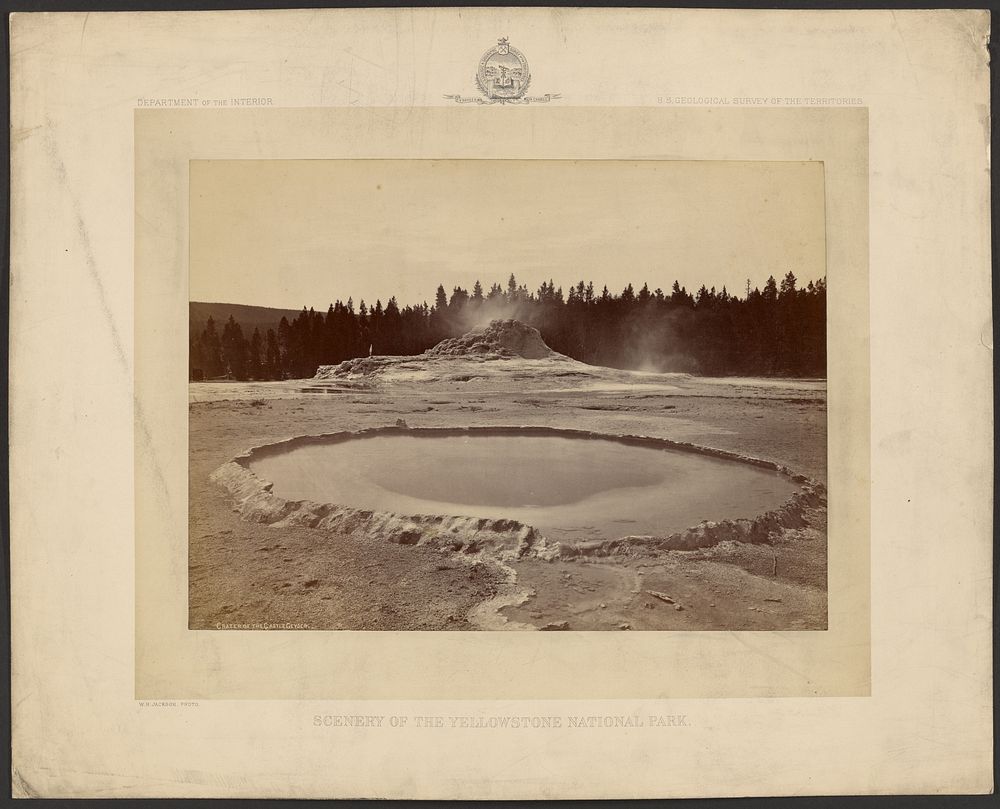 Crater of the Castle Geyser by William Henry Jackson