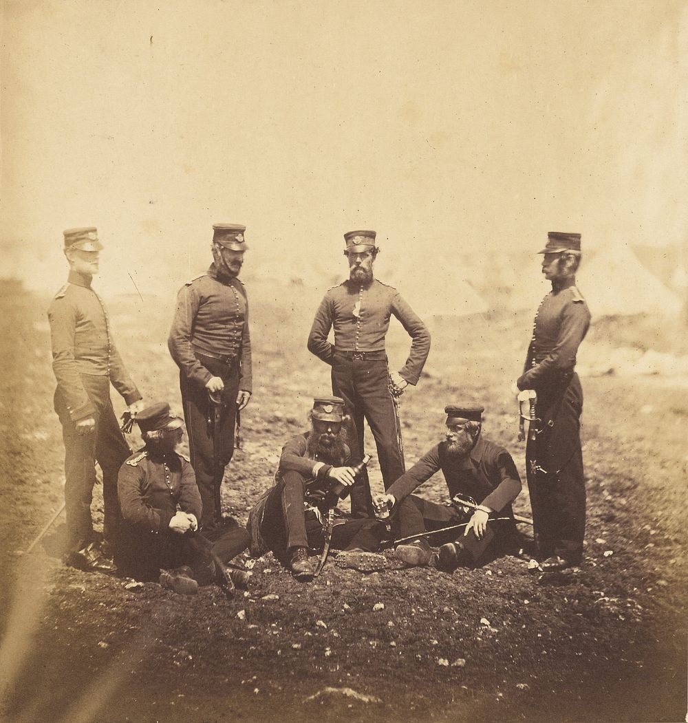 Officers of the 68th Light Infantry. by Roger Fenton