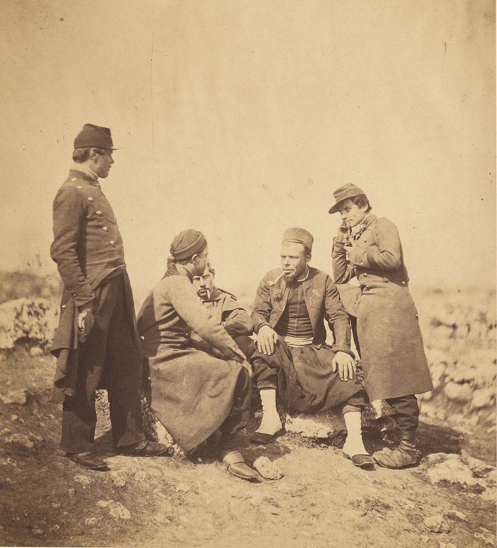 Zouaves & Soldiers of the Line. by Roger Fenton