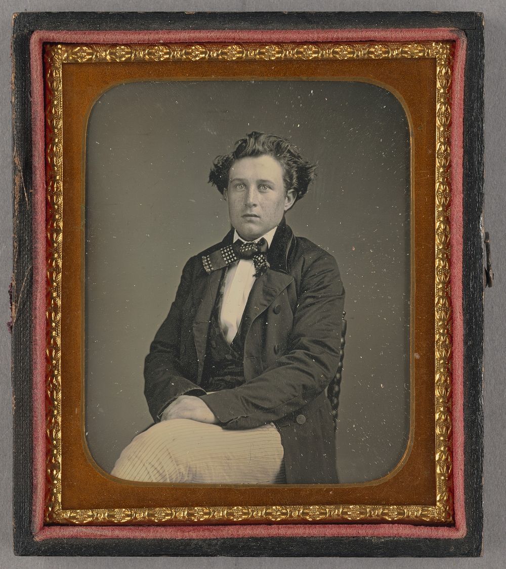 Portrait of a Seated Man with Large Bow Tie
