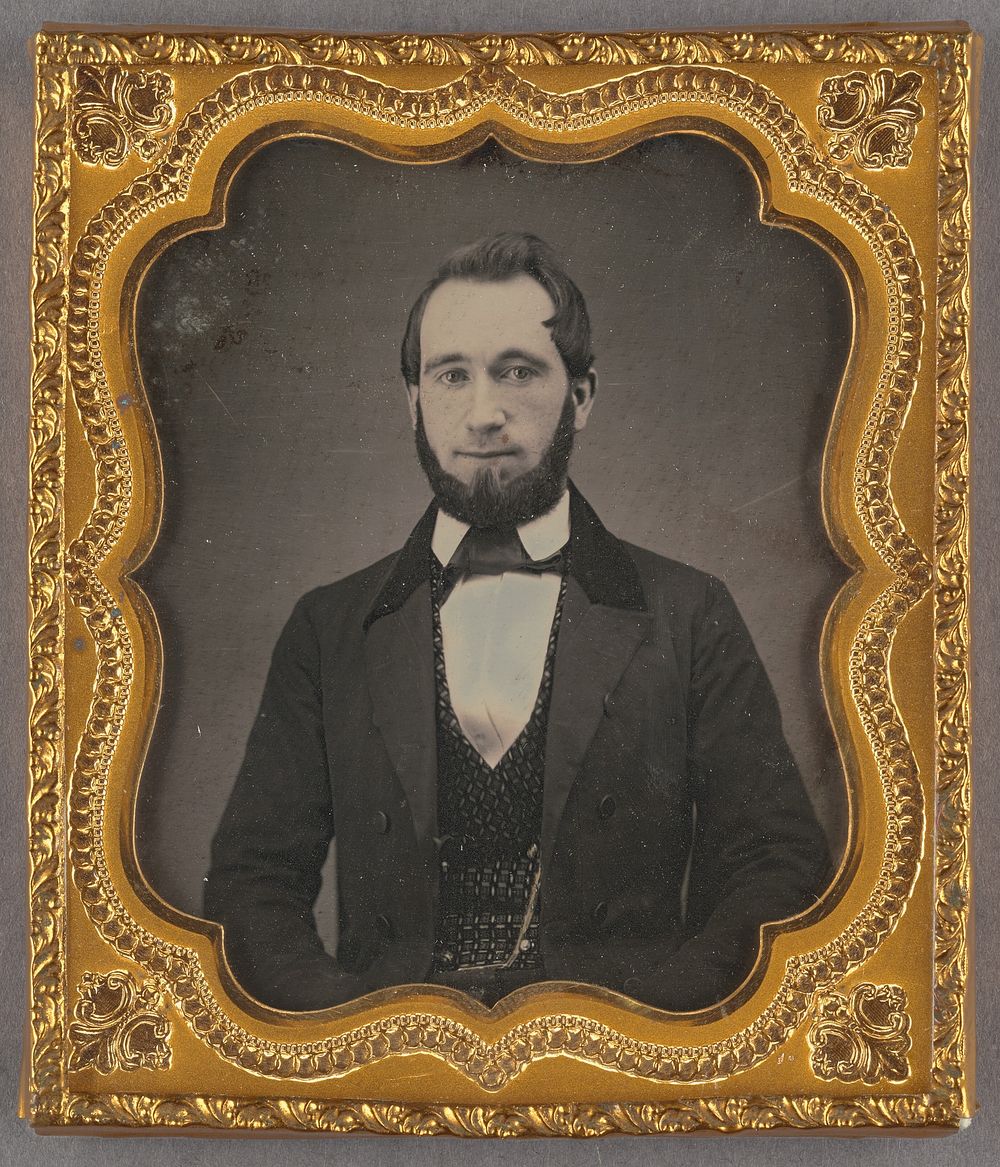 Portrait of an Unidentified man with an Amish-like beard