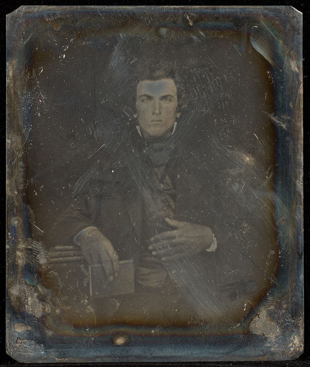 Portrait of a Seated Man Holding a Book by Jacob Byerly