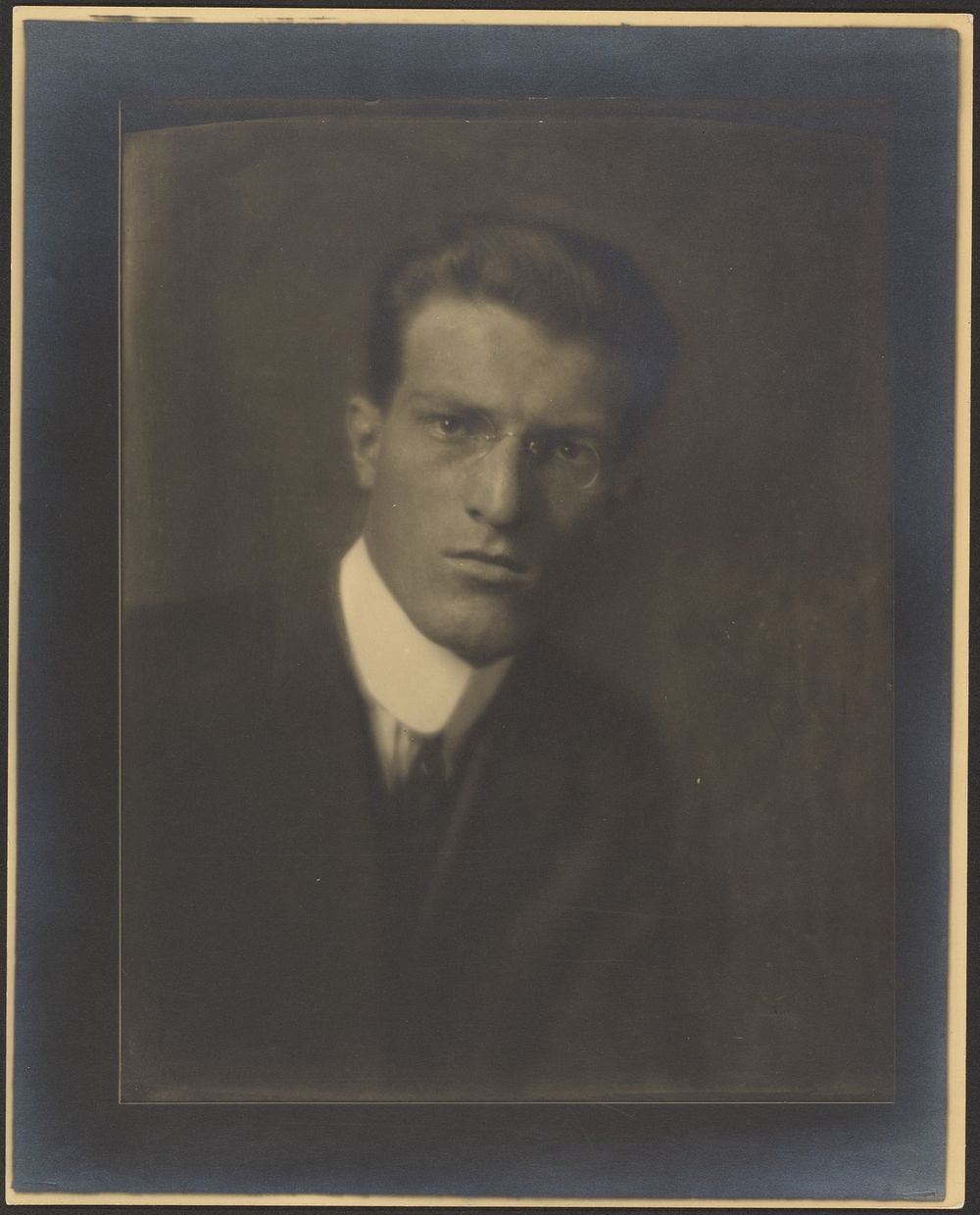 Portrait of a Man with High Collar by Louis Fleckenstein