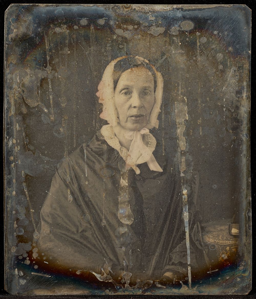 Portrait of an Elderly Woman in Matron Cap by Jacob Byerly