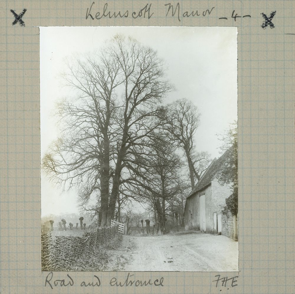 Kelmscott Manor. Road and Entrance. by Frederick H Evans