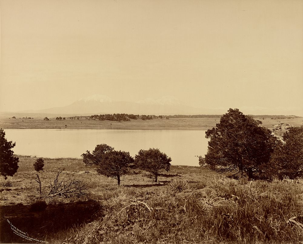 Lake Miriam, Leven Lakes, and Spanish Peaks by William Henry Jackson