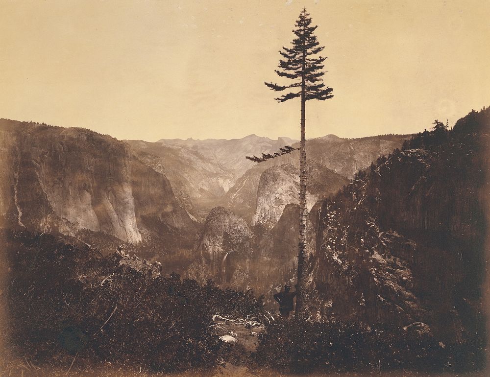 Yo-Semite Valley, from the Mariposa Trail.  Mariposa County, Cal. by C L Weed