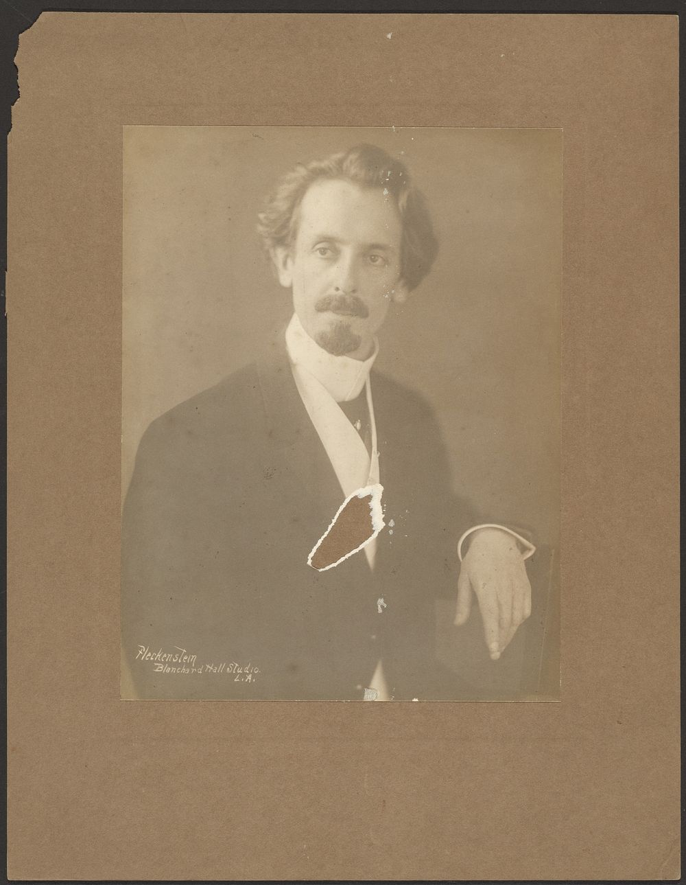 Portrait of a Man with Round Collar by Louis Fleckenstein