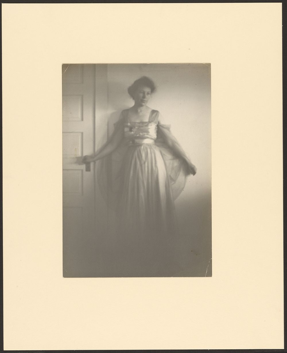 Portrait of a Woman Standing at Door by Louis Fleckenstein
