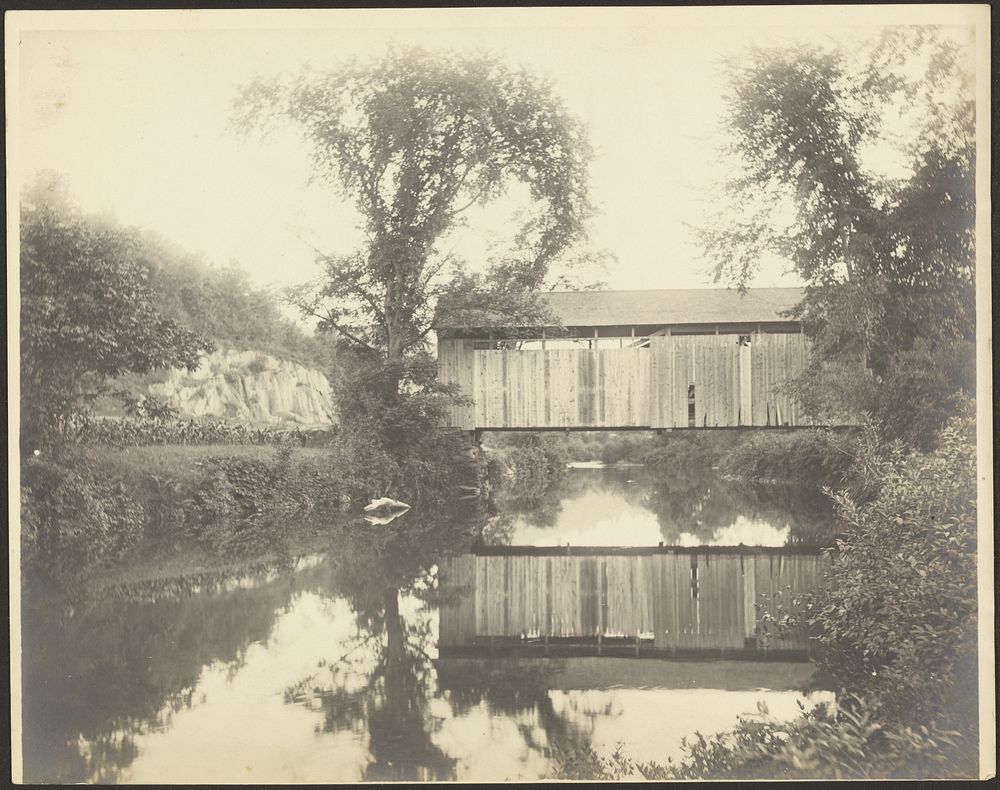 The Old Covered Bridge by Louis Fleckenstein