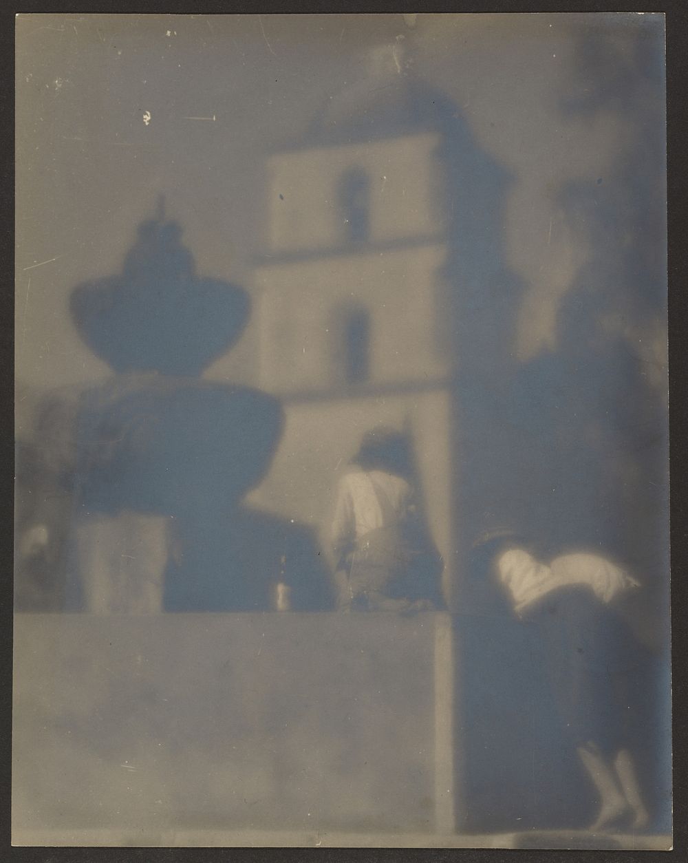 Children at Bell Tower by Louis Fleckenstein