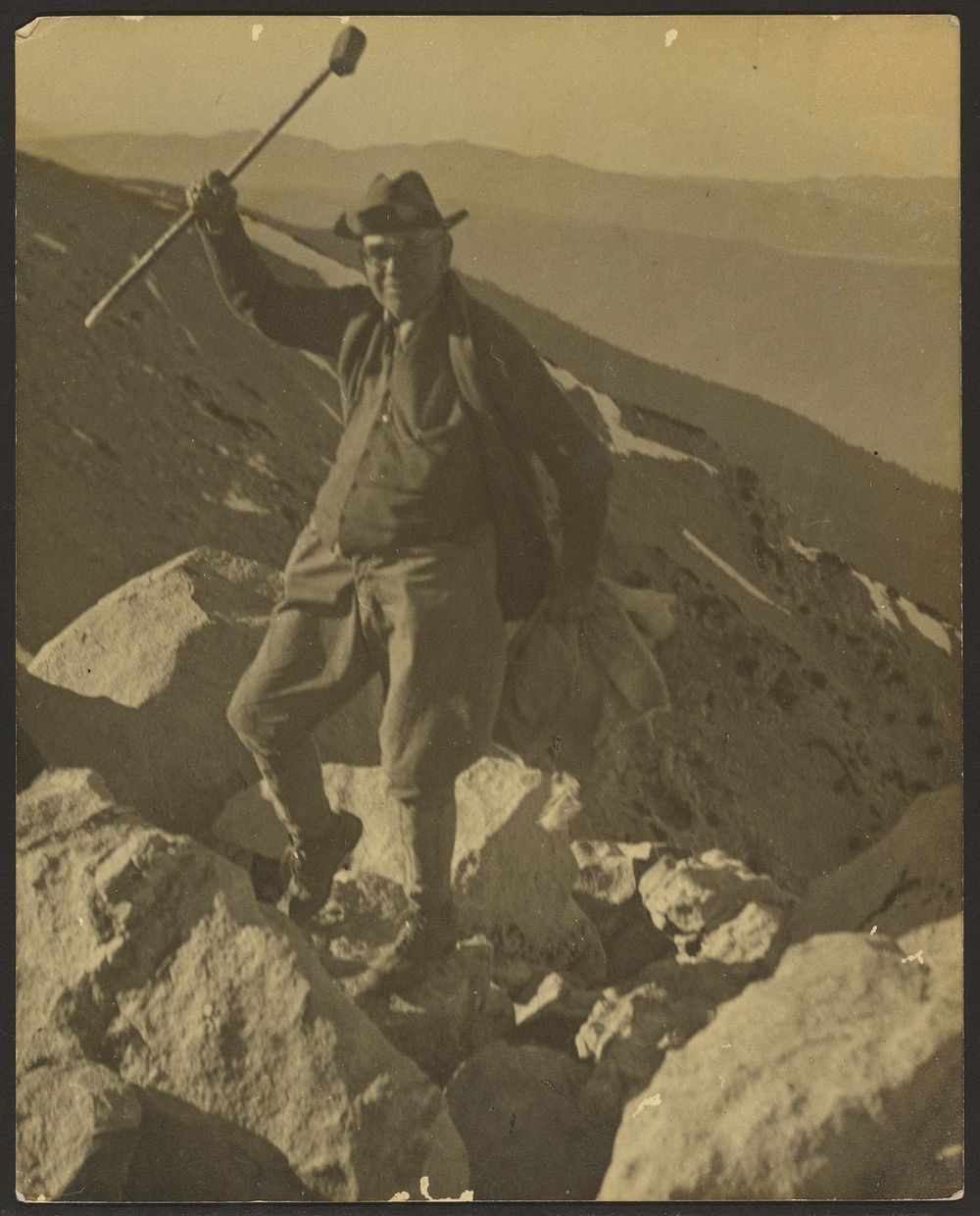 Man on the Top of a Rocky Hill by Louis Fleckenstein
