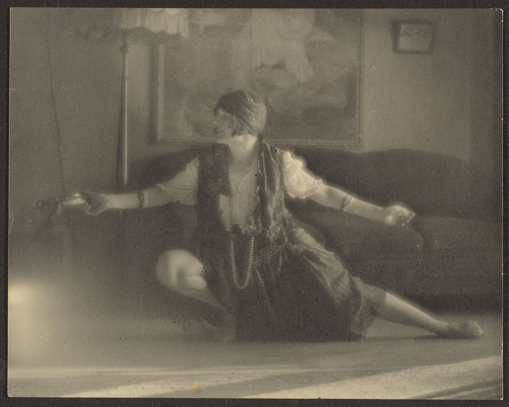 Florence Dancing in Living Room by Louis Fleckenstein