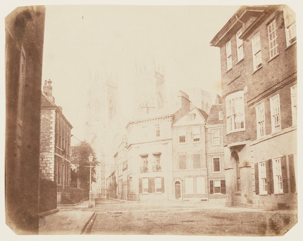"A Scene in York" - York Minster from Lop Lane by William Henry Fox Talbot and Reverend Calvert Jones
