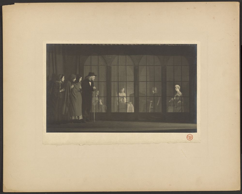 The Moment of Impending Tragedy, a Scene from Maeterlinck's "Interior" by Arthur F Kales