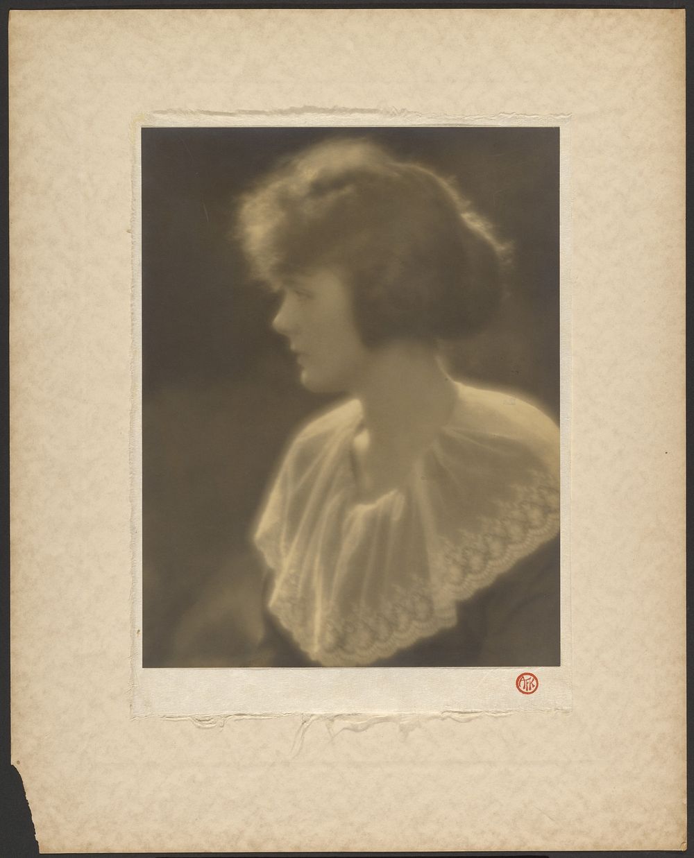 Portrait of a Young Woman in Profile by Arthur F Kales