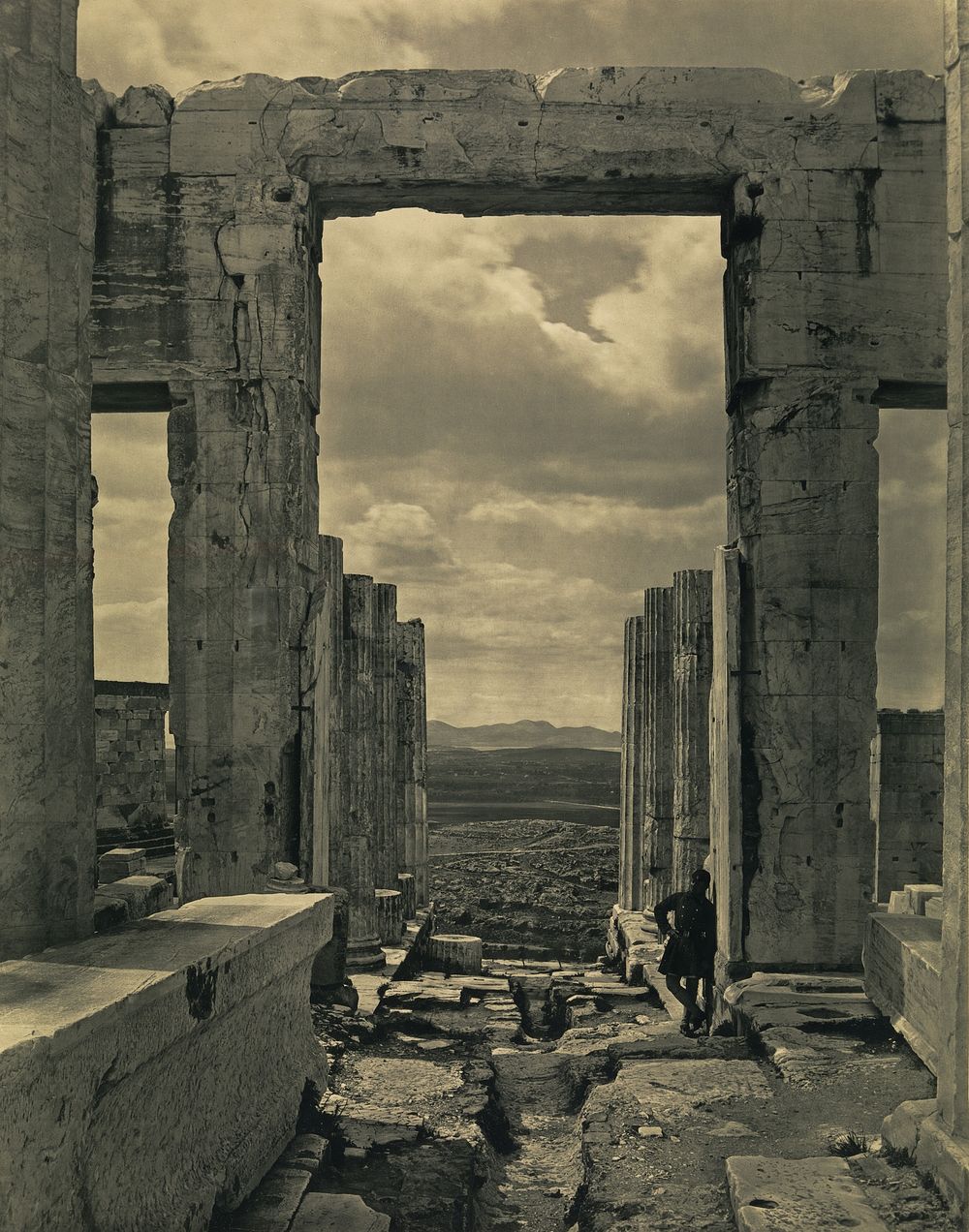 The Propylaia to the Acropolis, Athens by Braun Clément and Cie