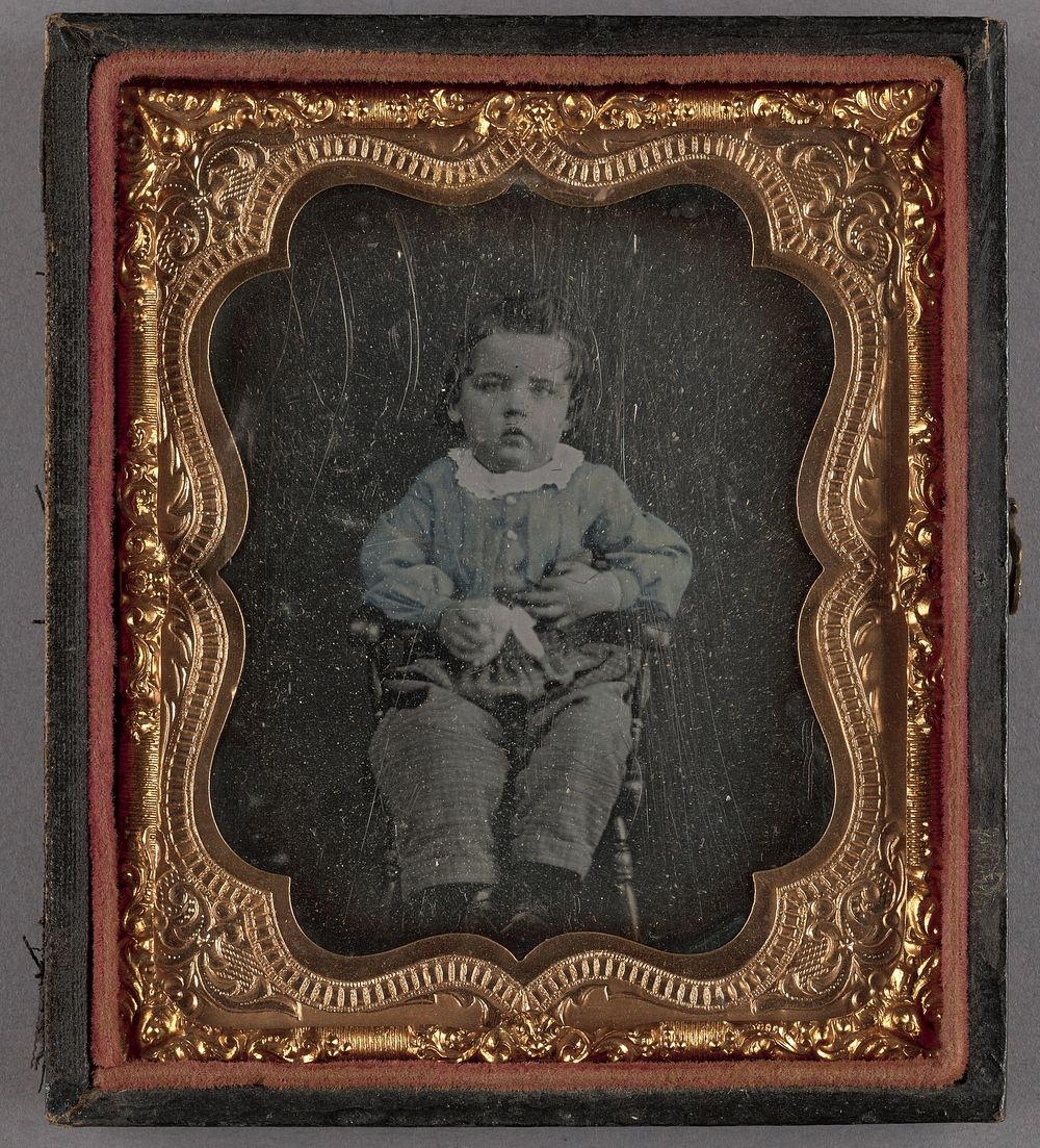 Portrait of a Seated Baby Boy