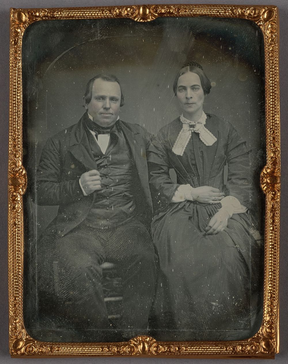 Portrait of a Seated Man and Woman