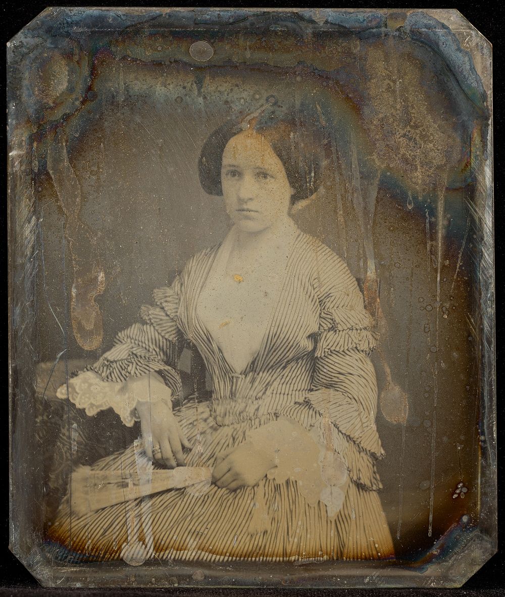 Portrait of a Woman Holding a Fan by Jacob Byerly