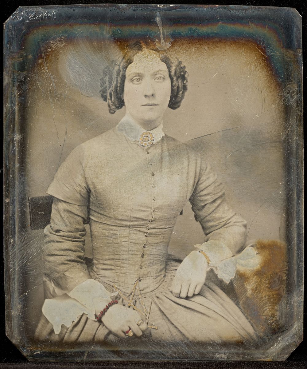Portrait of a Seated Woman in Ringlets by Jacob Byerly