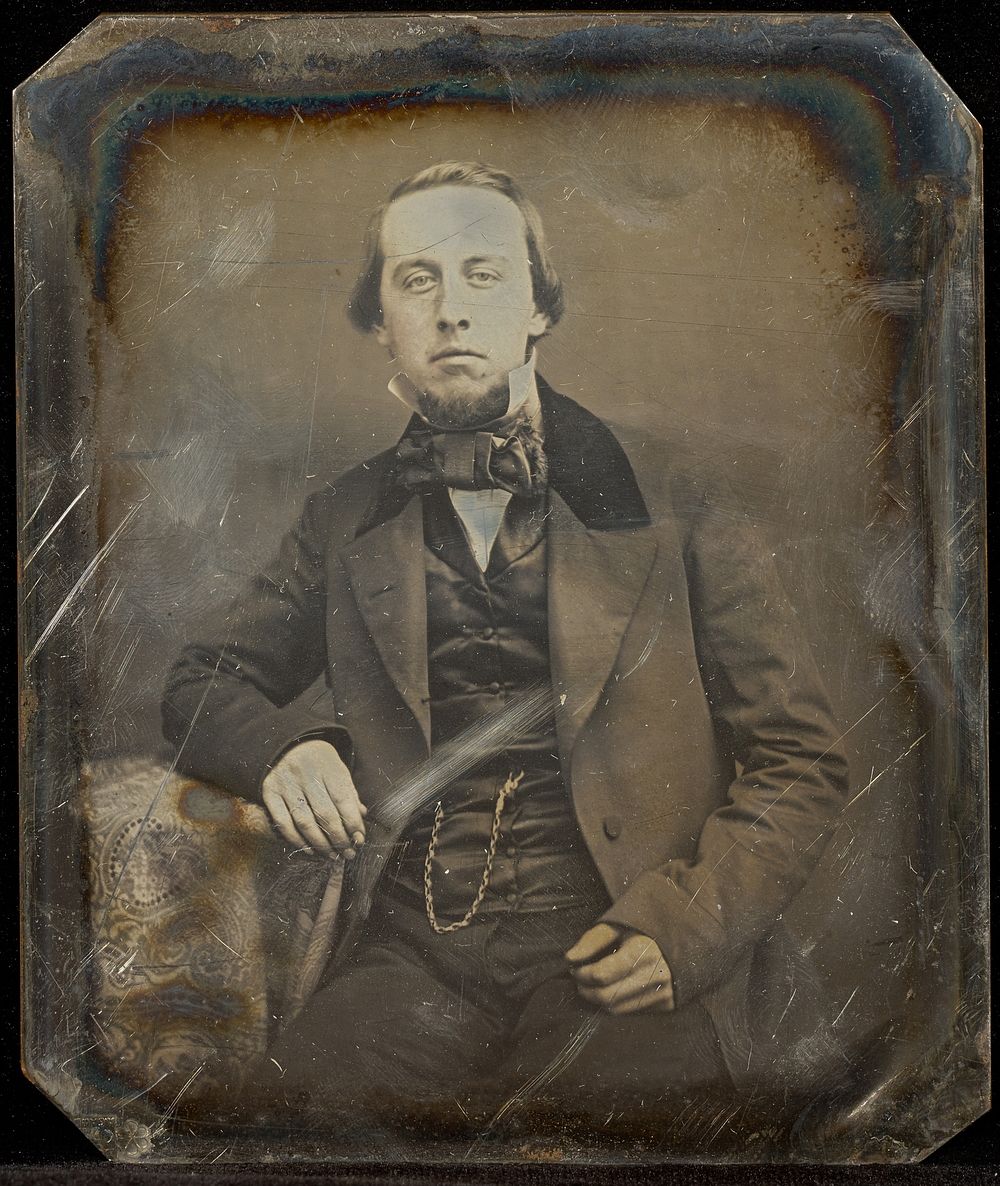 Portrait of a Seated Man with Chin Whiskers by Jacob Byerly