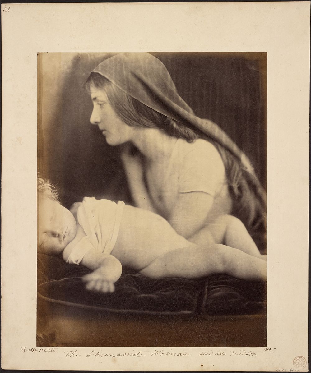 The Shunamite Woman and her dead Son by Julia Margaret Cameron