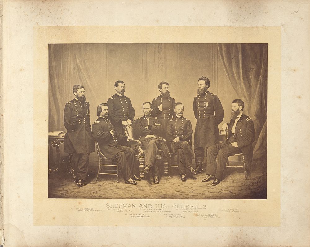 Sherman and His Generals by George N Barnard and Mathew B Brady