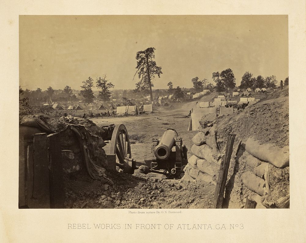 Rebel Works in Front of Atlanta, Ga. No. 3 by George N Barnard