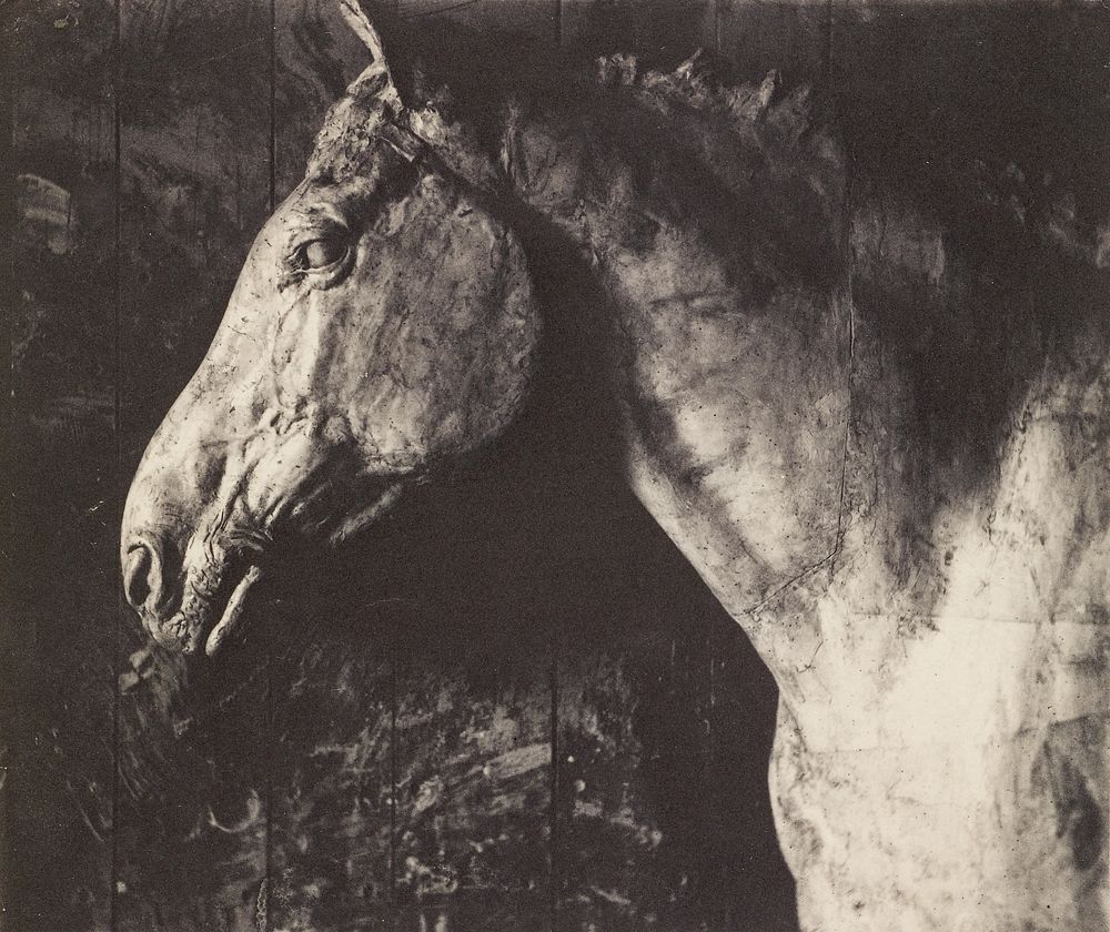 Plaster Model of Clinker for an Equestrian Relief of General Grant by Thomas Eakins