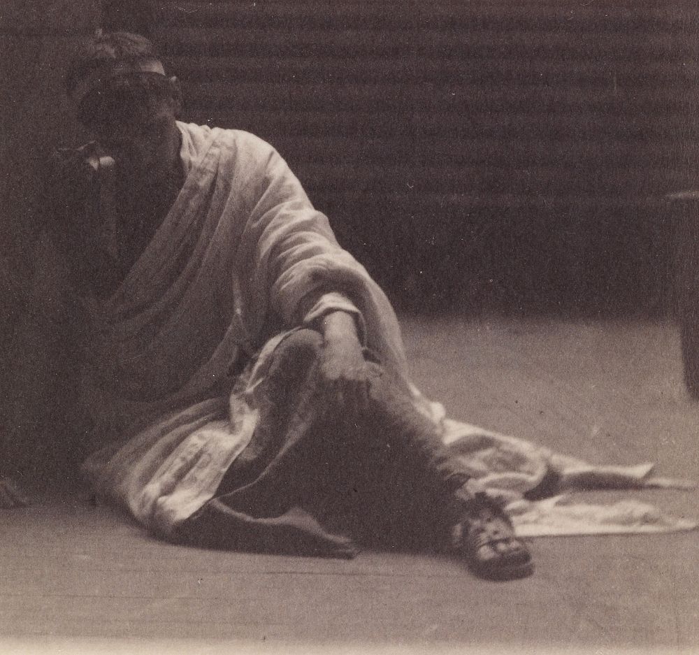 Seated Male Figure in Classical Costume by Thomas Eakins