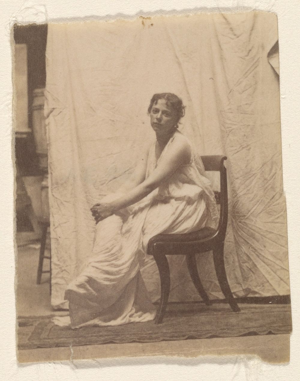 Weda Cook in Classical Costume in Eakins's Chestnut Street Studio by Thomas Eakins