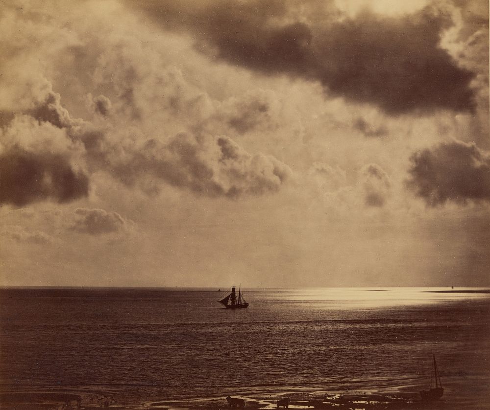 Ship Upon the Water (Brick sur l'eau) by Gustave Le Gray