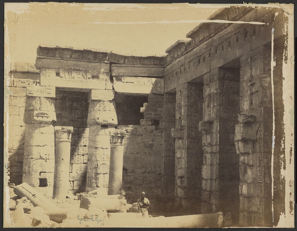Mortuary Temple of Ramses III by Gustave Le Gray