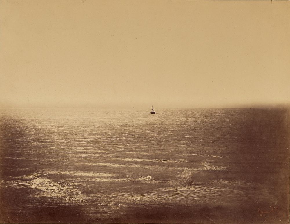 Seascape with Steam Vessel by Gustave Le Gray