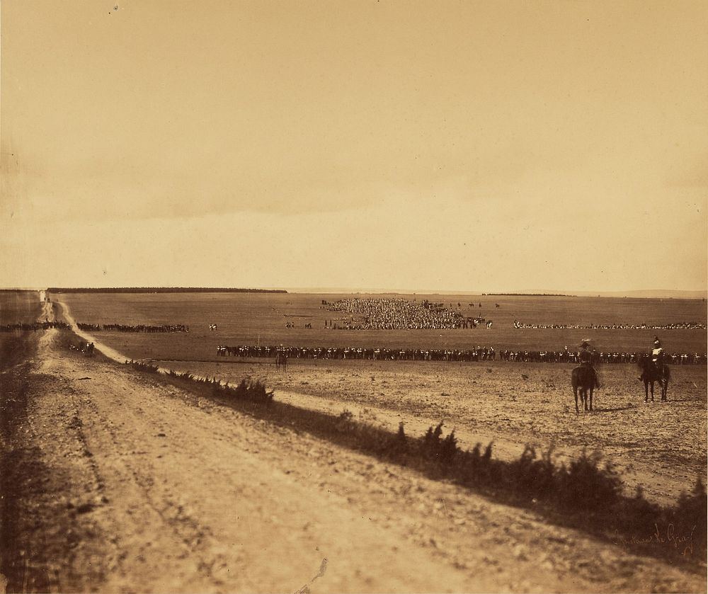 Maneuvers, Camp de Chalons by Gustave Le Gray