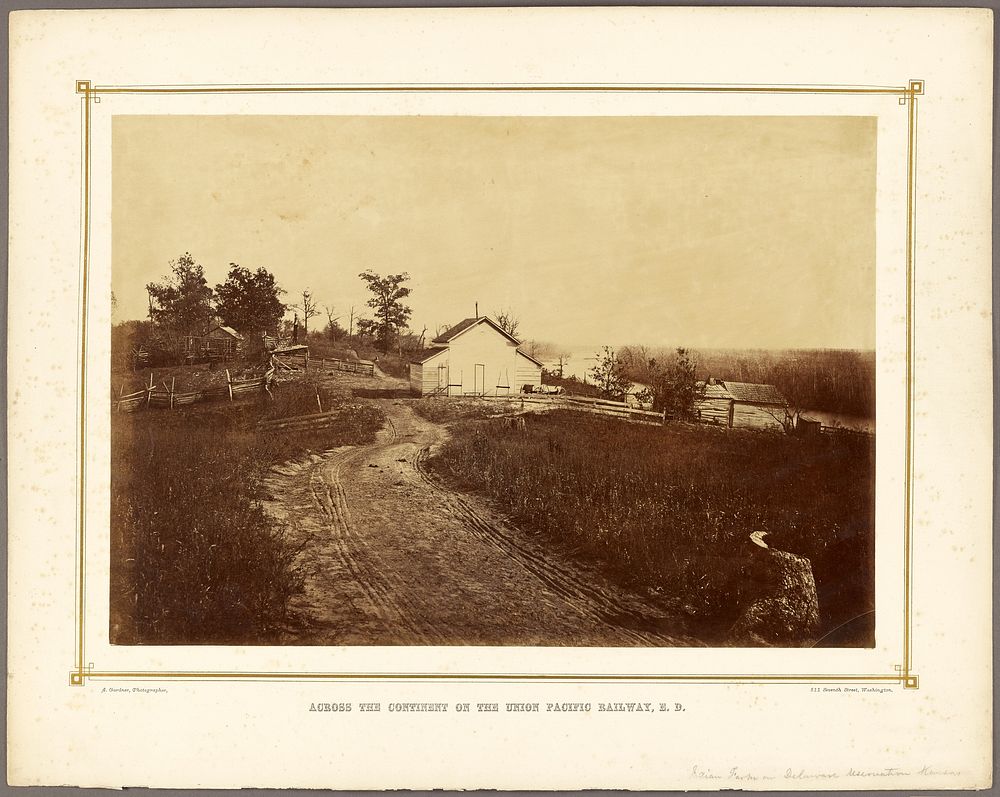 Indian Farm on the Delaware Reservation, Kansas by Alexander Gardner