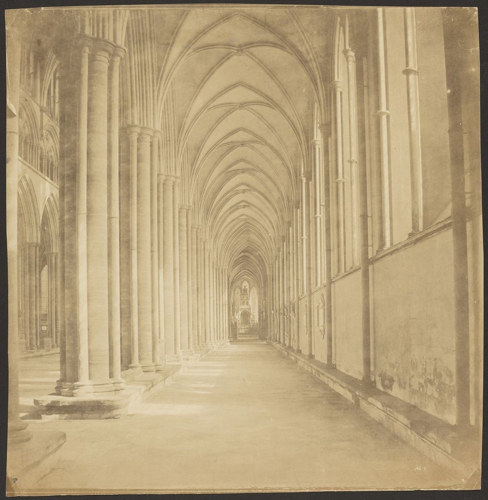 Salisbury Cathedral South Aisle by Roger Fenton