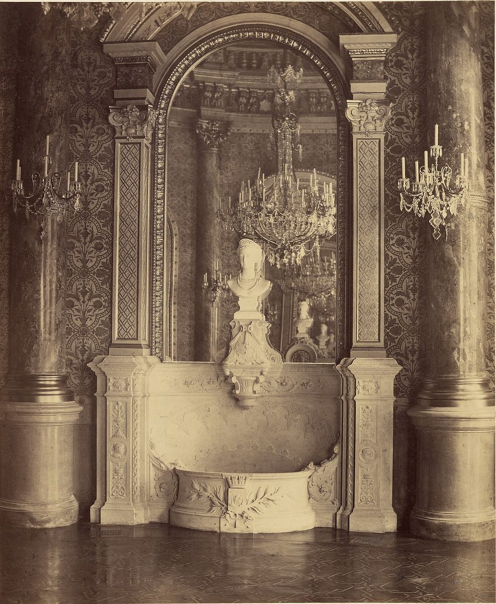 Interior of a Palace, probably the Hotel de Ville, Paris by Charles Marville