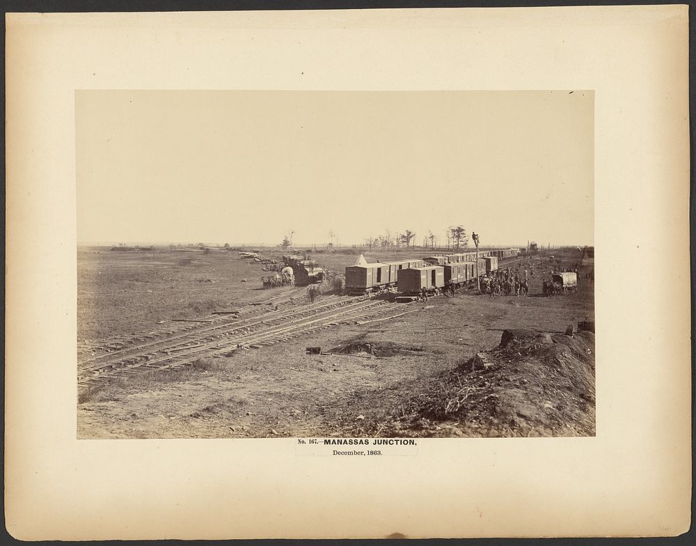 No. 167. Manassas Junction, Orange & Alexandria Railroad, December 1863. by A J Russell