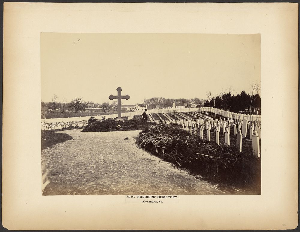 No. 187. Soldier's Cemetery. Alexandria, Virginia. by A J Russell