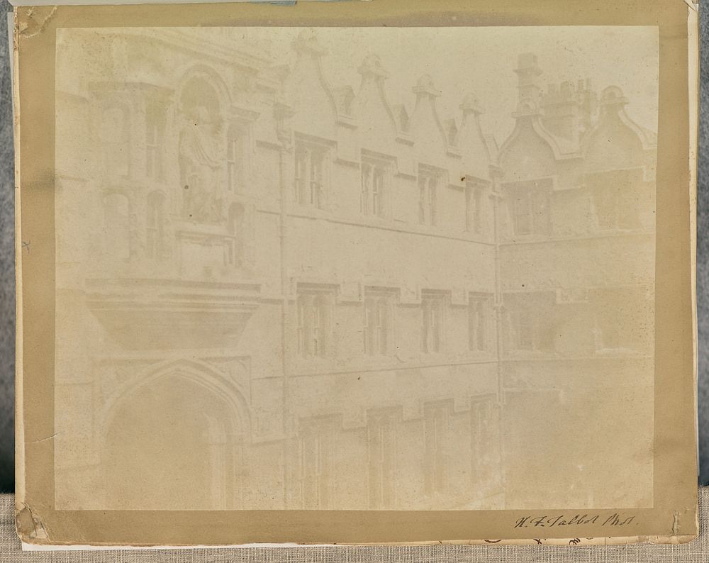 The Radcliffe Quadrangle, University College, Oxford. by William Henry Fox Talbot