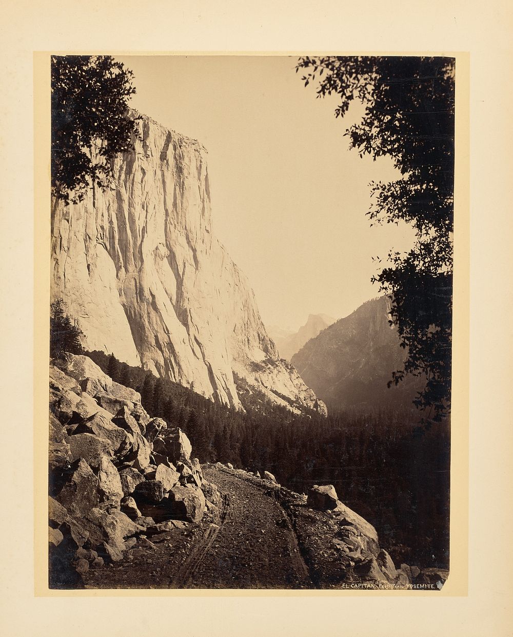 El Capitan from Trail, Yosemite by John K Hillers