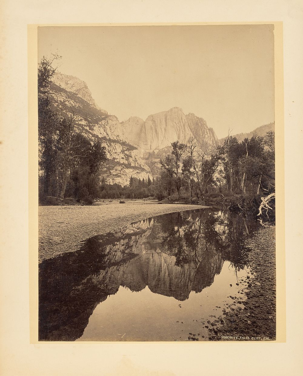 Yosemite Falls, Cliff, California by John K Hillers