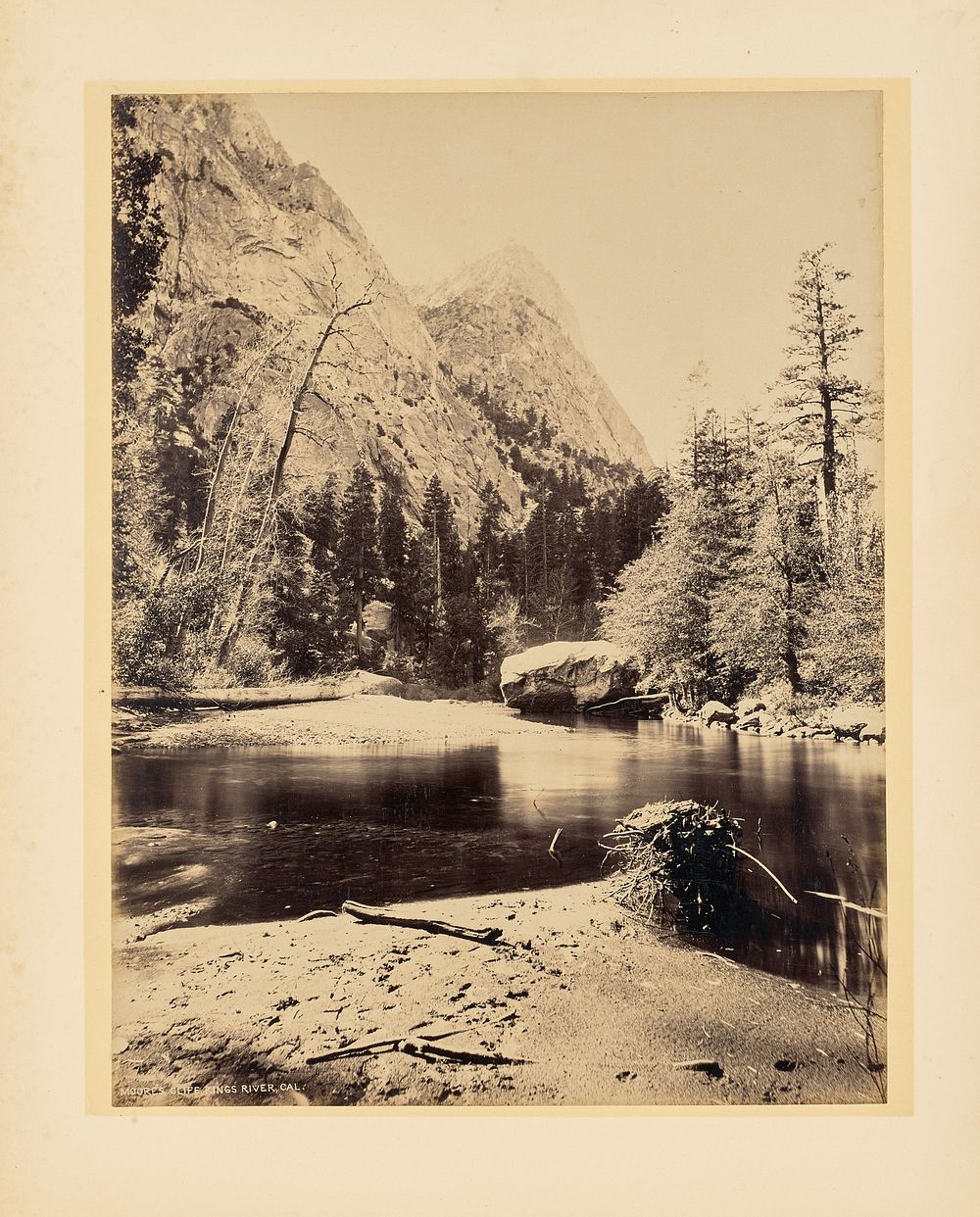 Moore's Cliff, King's River, California by John K Hillers